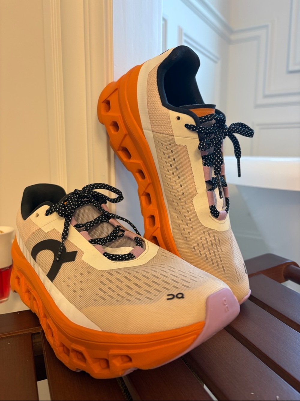 Cloudmonster women's running shoes in Fawn/Turmeric color